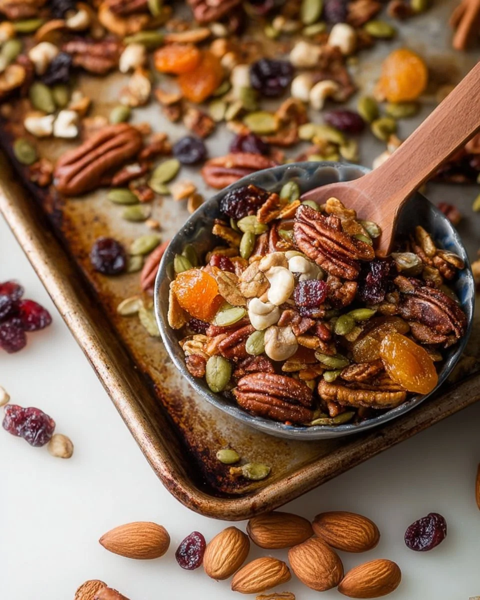 Ahorn-Pumpkin Herbsternte-Mix | Rezept für Trail-Mix