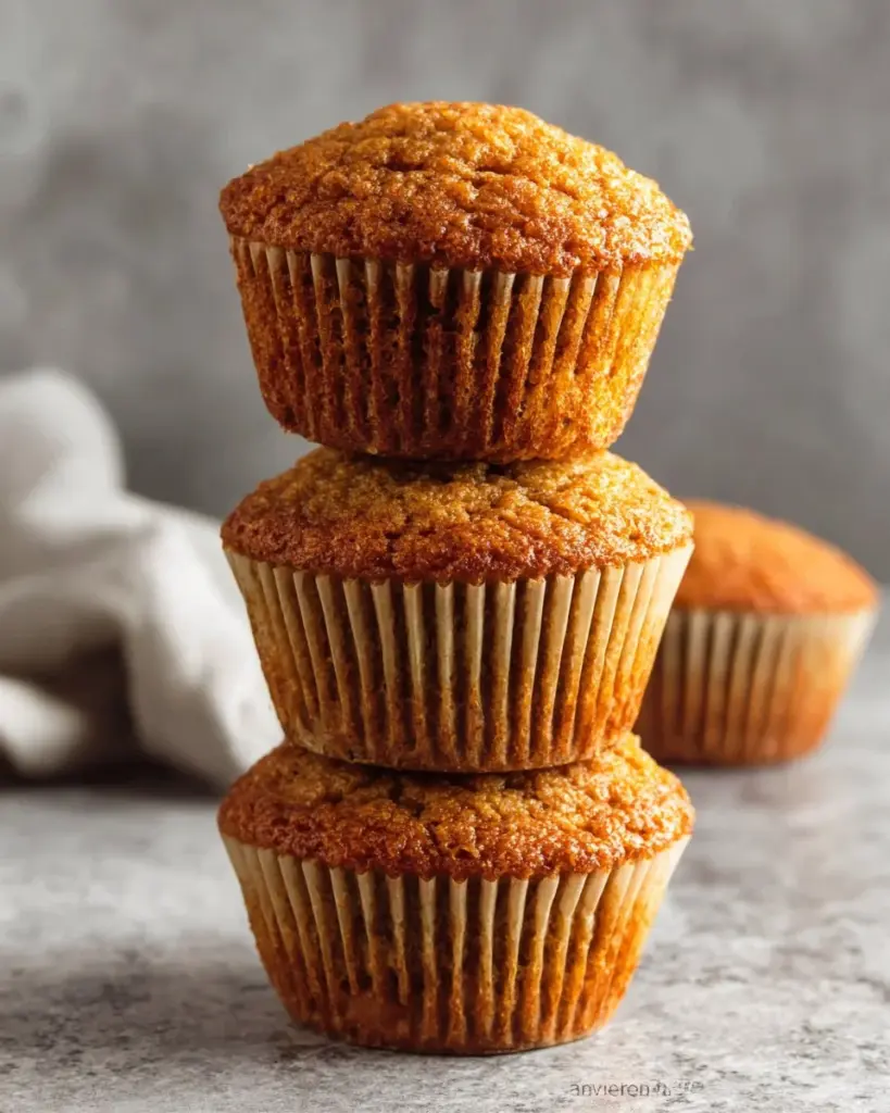 Leckere Bananenbrot-Muffins auf einem Teller, frisch gebacken