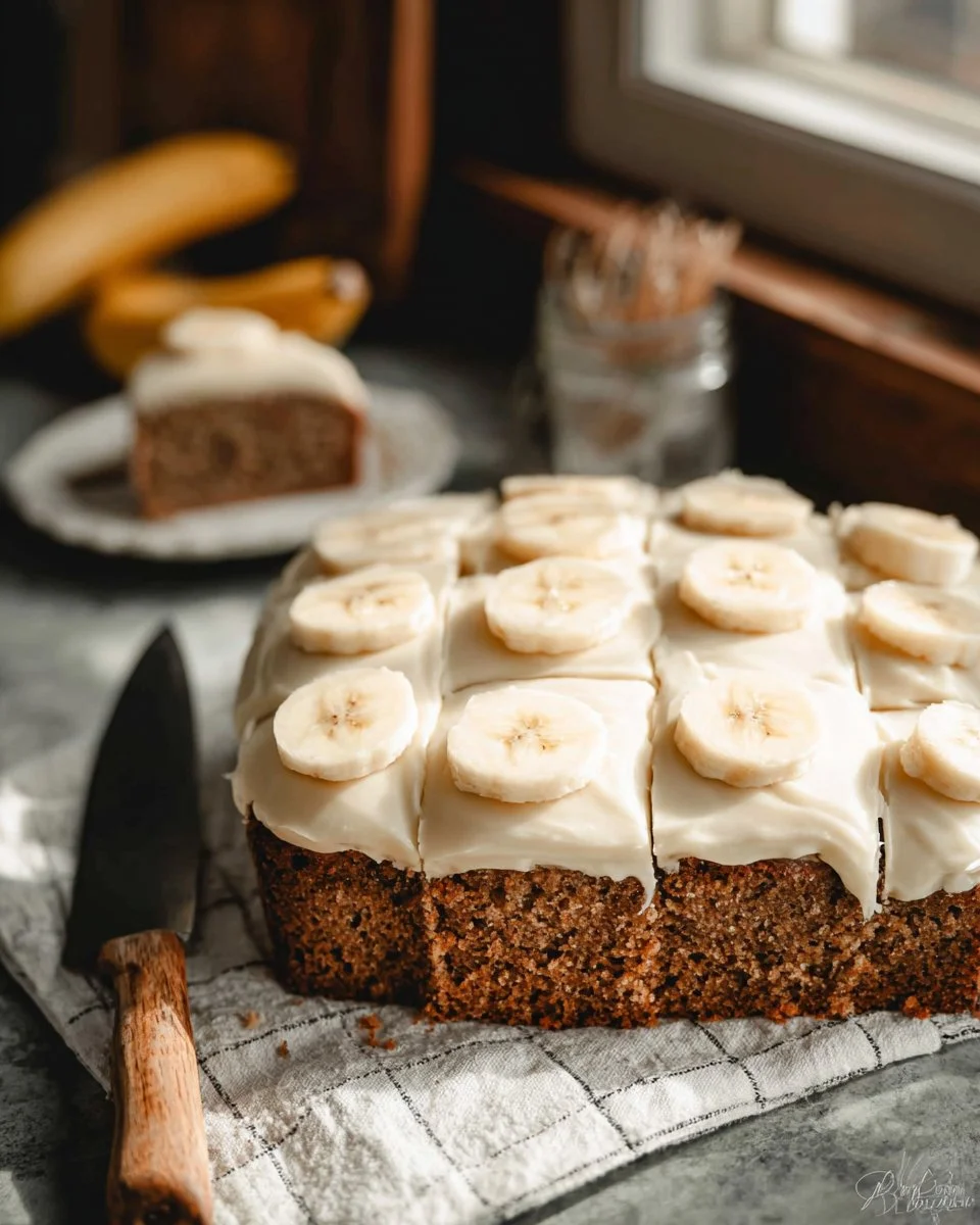 Bananenkuchen mit Frischkäse-Frosting