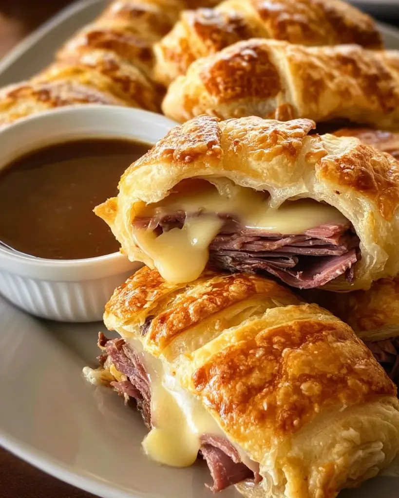 Französische Dip-Röllchen auf einem Tisch, perfekt für jede Feier