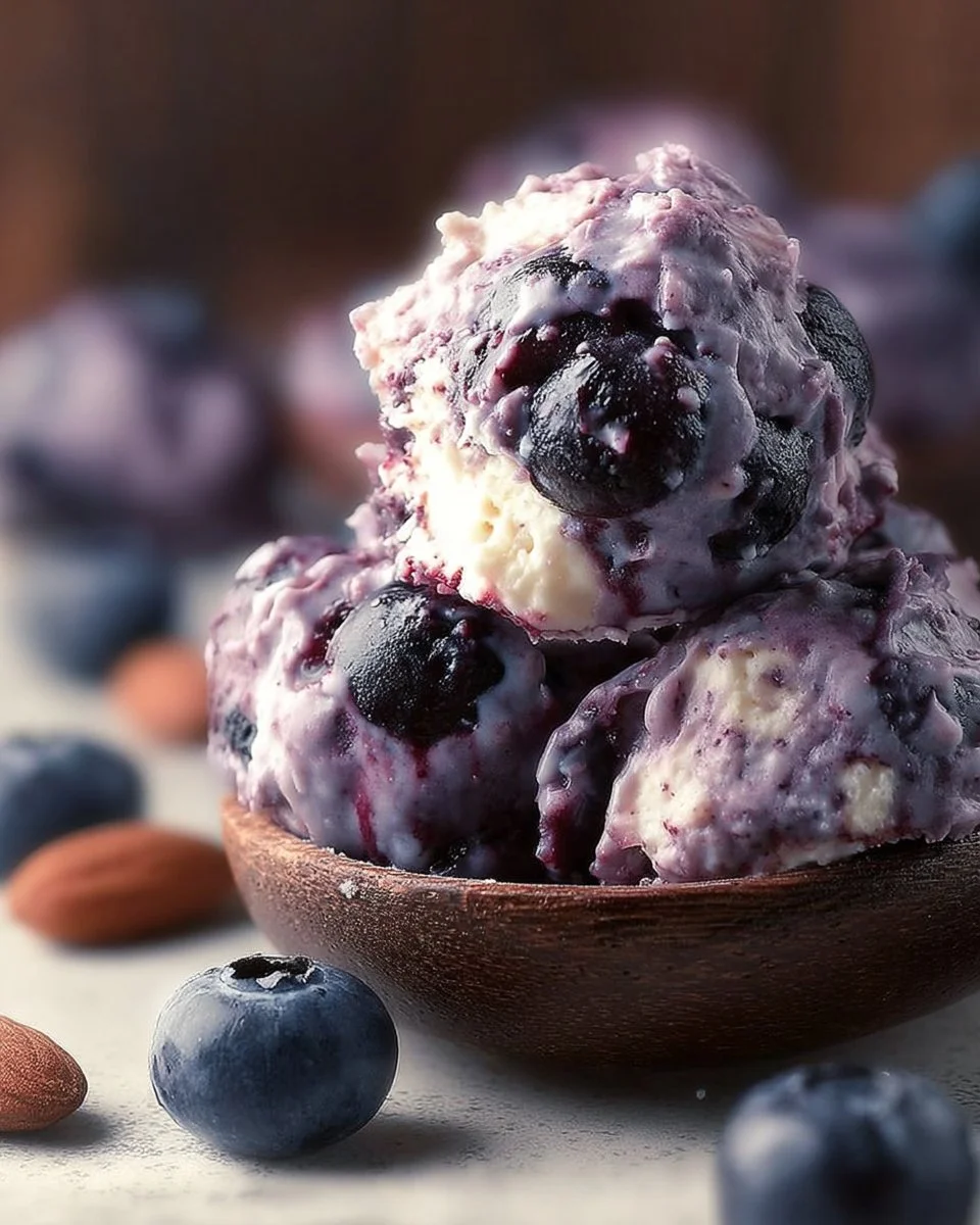 Gesunde gefrorene Heidelbeer-Joghurt-Cluster