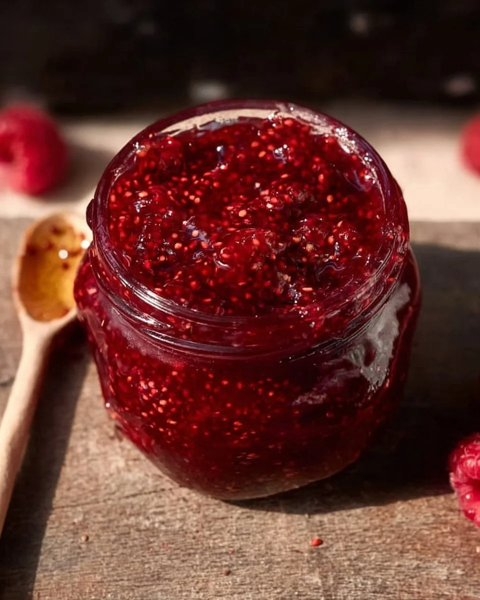 Gesunde Honig-Himbeer-Marmelade