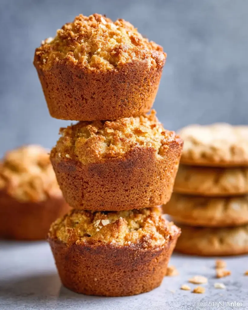 Graham-Cracker-Muffins frisch aus dem Ofen, lecker und perfekt für jeden Anlass.