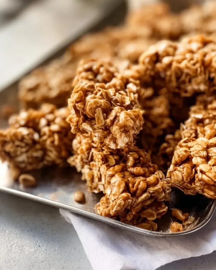 Hausgemachtes Erdnussbutter-Granola in einer Schüssel