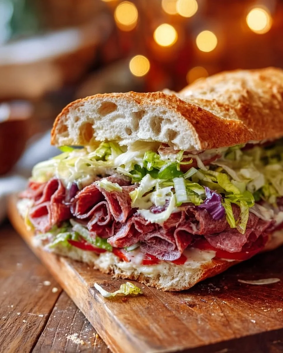 Italienischer Grinder-Salat-Sandwich