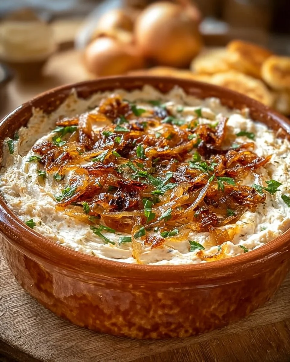 Karamellisierter Zwiebel-Dip