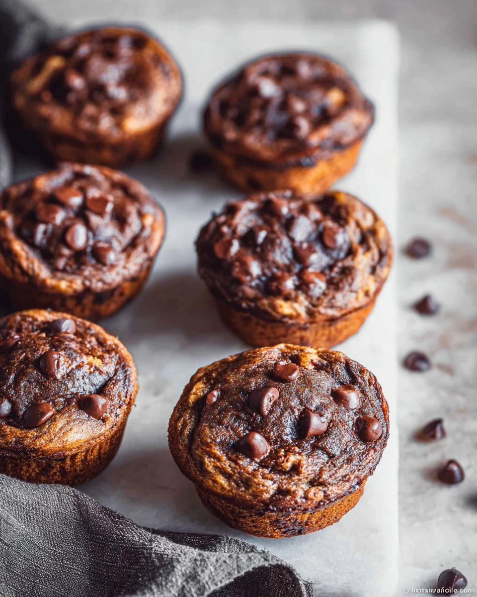 Mehlfreie Bananen-Schokoladenmuffins