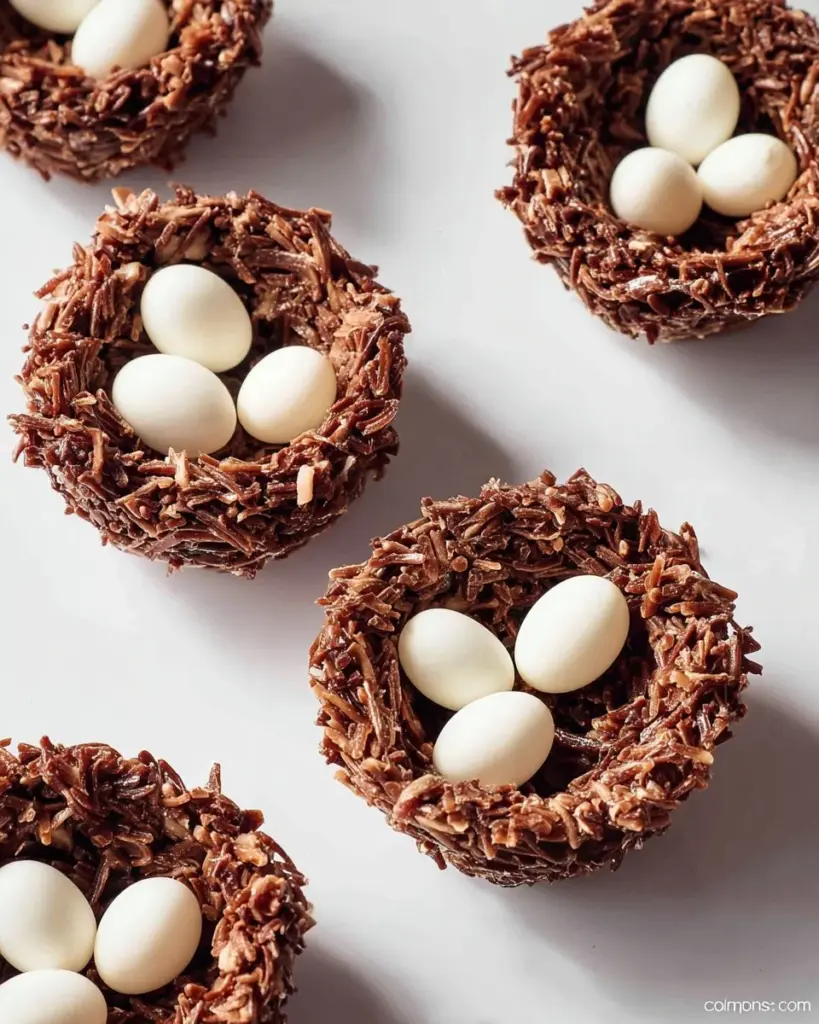 Leckere No-Bake Vögelnest-Kekse für besondere Anlässe
