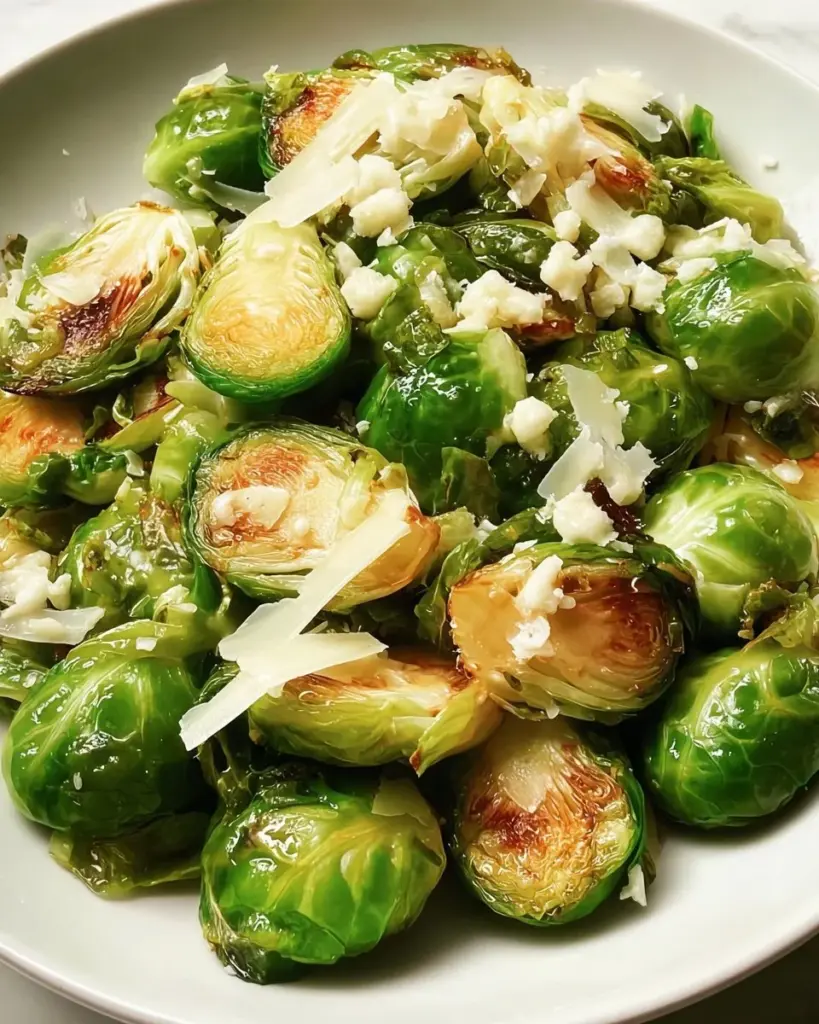 Rosenkohl-Boursin-Kreation mit cremigem Boursin und frischem Rosenkohl