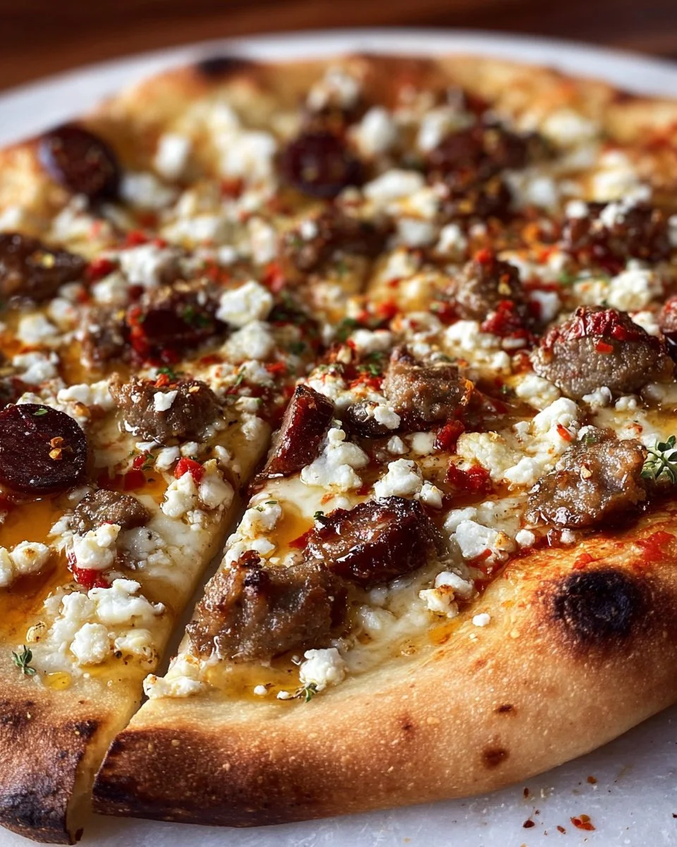 Scharfe Wurst-Feta-Honig-Pizza: 5 kühnte Aromen zum Verwöhnen