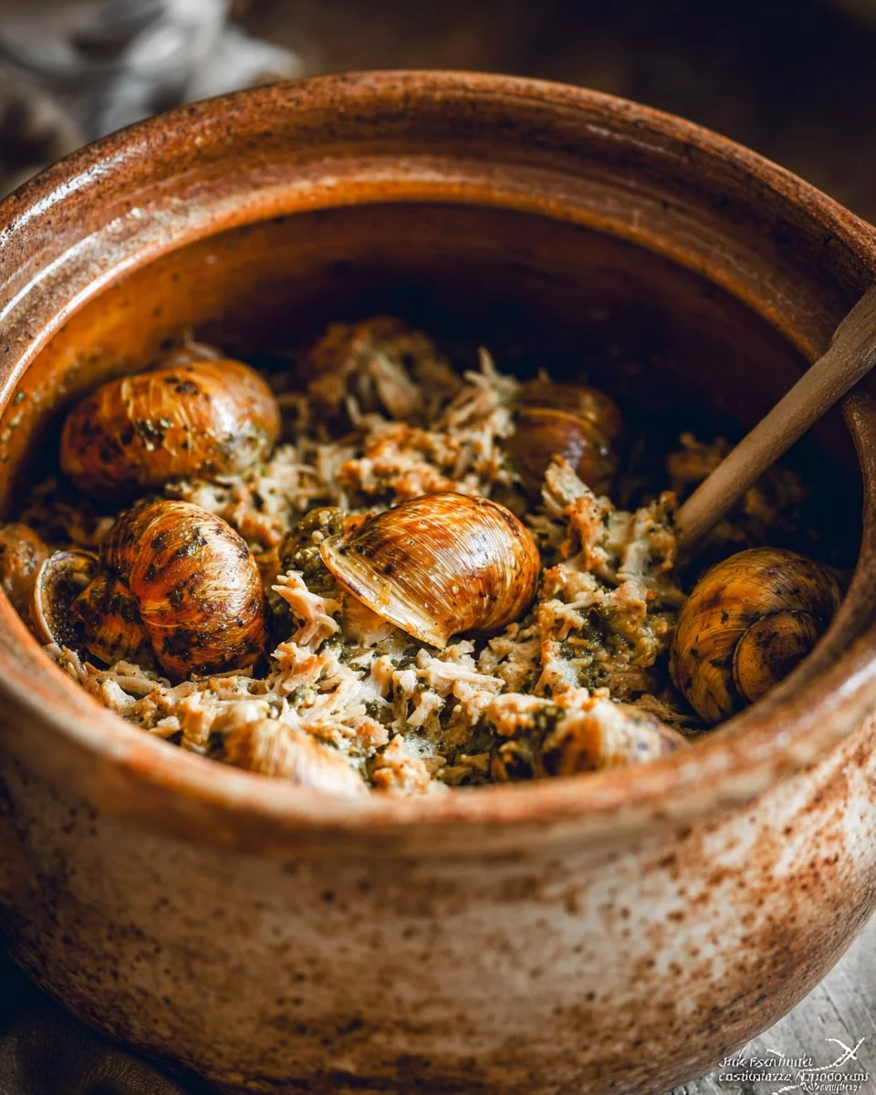 SCHNECKEN UND FÜLLUNG AUS DEM SLOWCOOKER