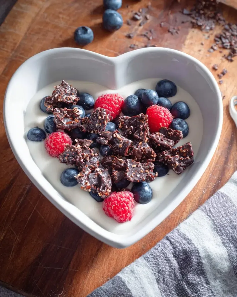 Schokoladen-Protein-Chia-Bites als proteinreicher Snack mit Chia-Samen.