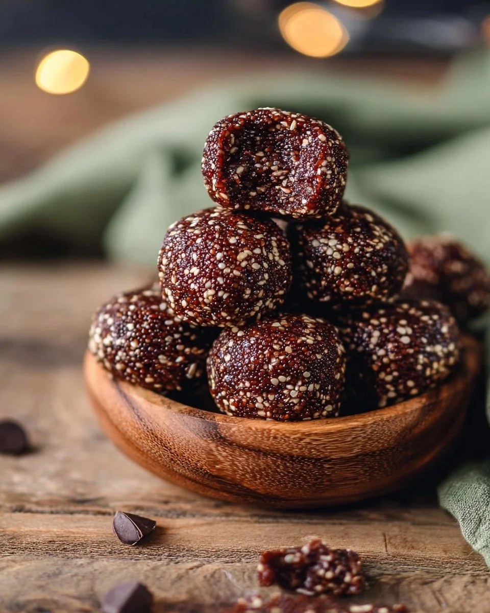 Schokoladen-Quinoa-Bällchen