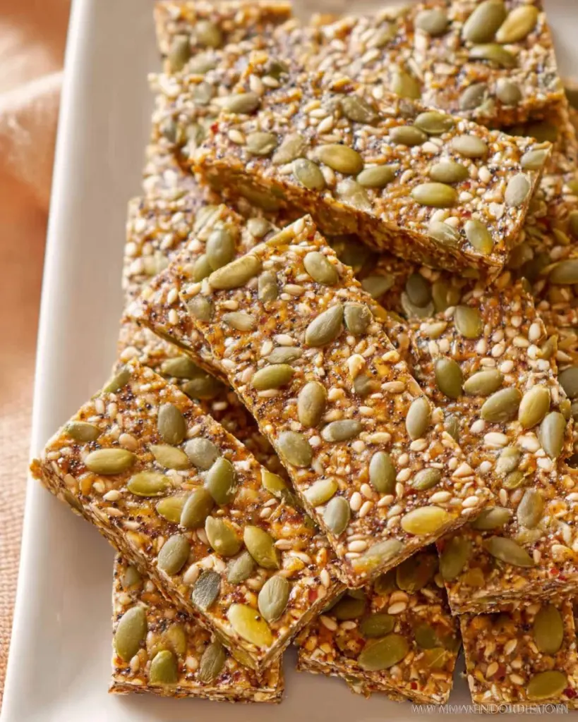 VIER-SAMEN-CRACKER mit gesunden Zutaten - perfekter Snack