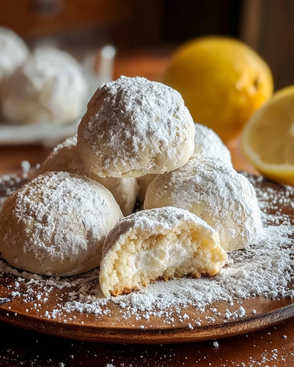 Zitronencreme-Schneeballkekse, die deinen Tag erhellen!