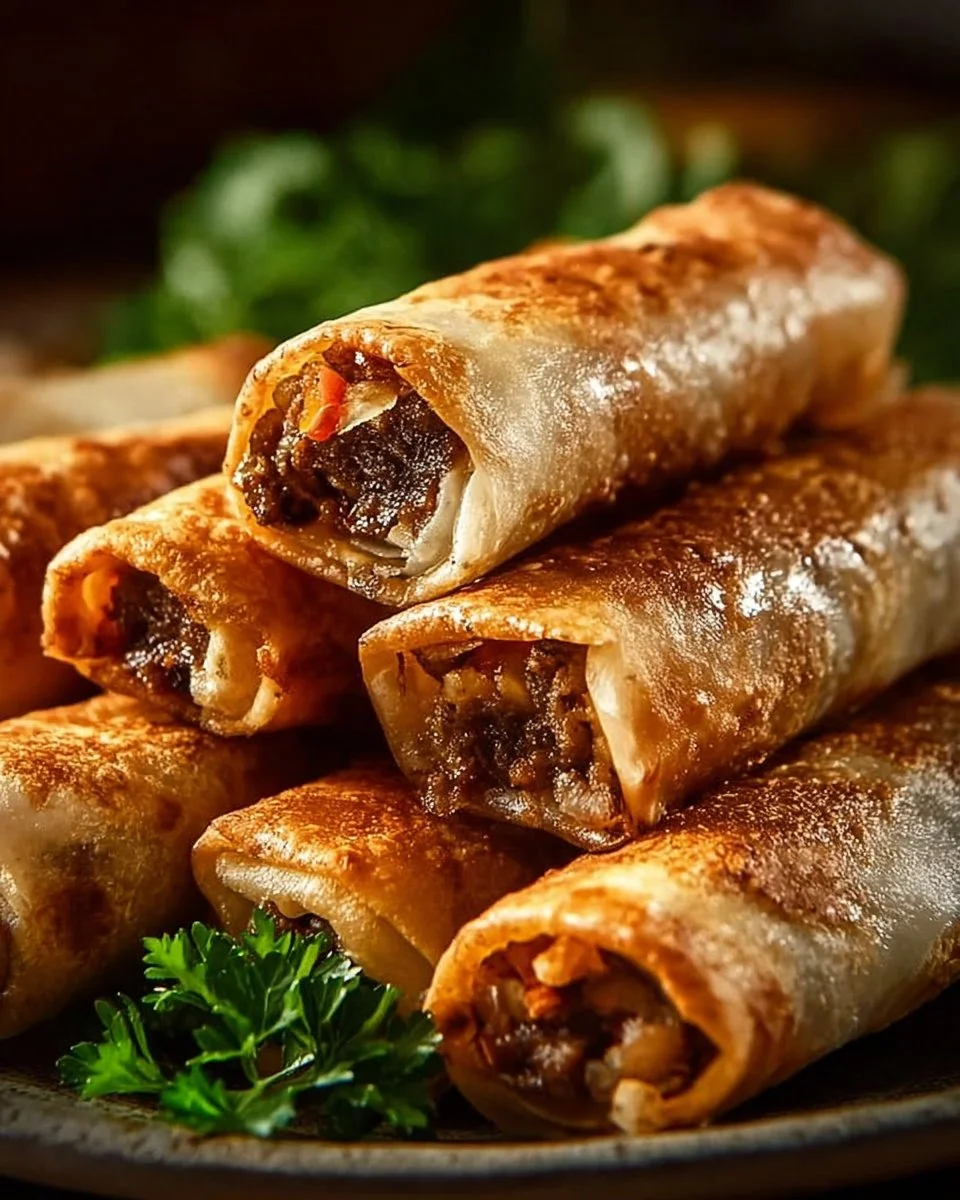Keto Philly Cheesesteak Roll-Ups auf einem Holzbrett serviert