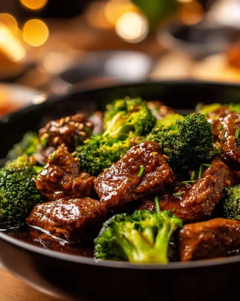 Leckere Portion Rindfleisch und Brokkoli aus dem Instant Pot