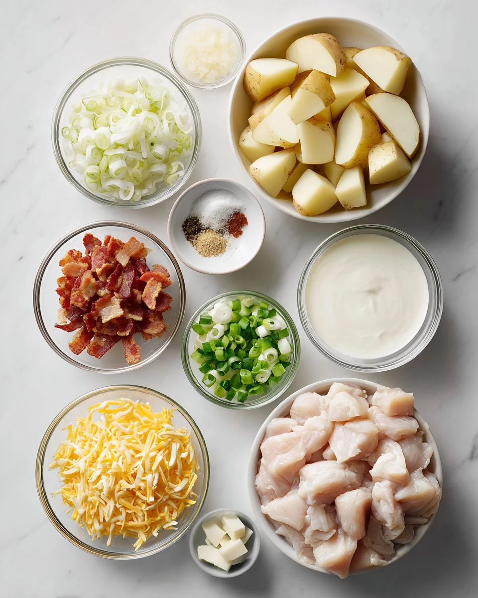 Ultimativer Komfort: Langsamkochen Hähnchen- und Kartoffelauflauf