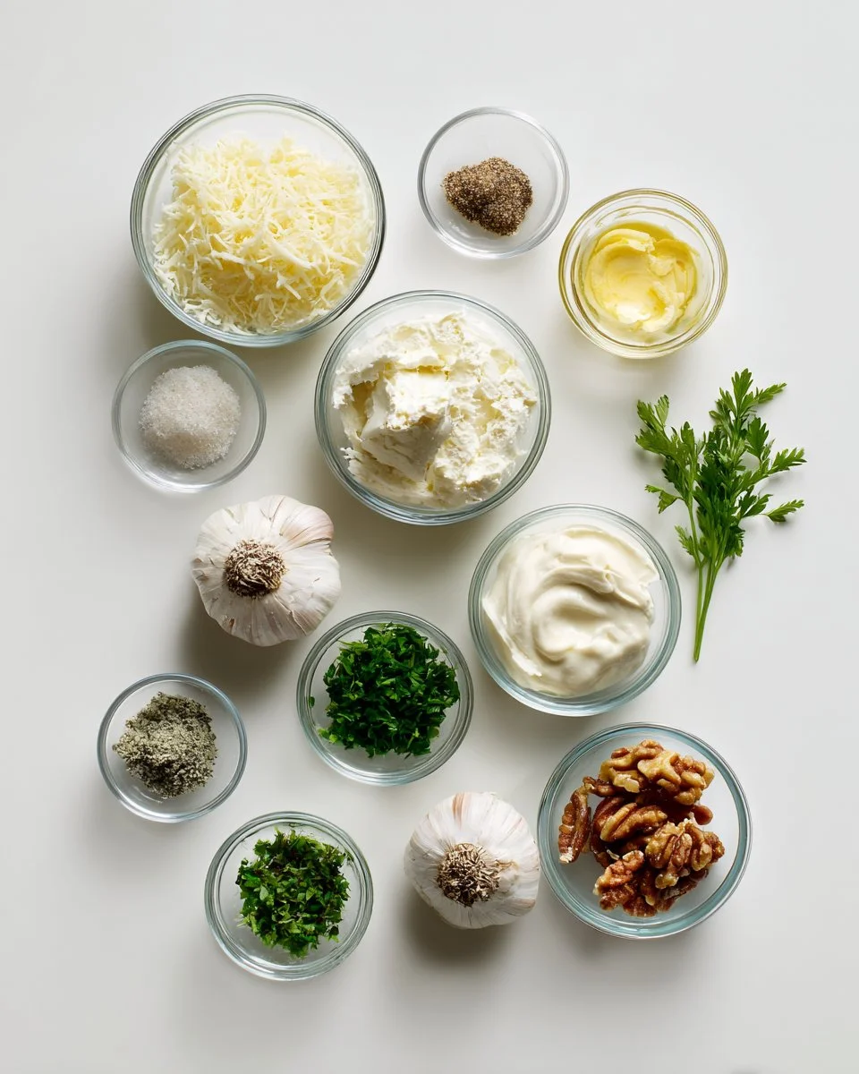 Unwiderstehlich cremiger gerösteter Knoblauch-Asiago-Käse-Ball