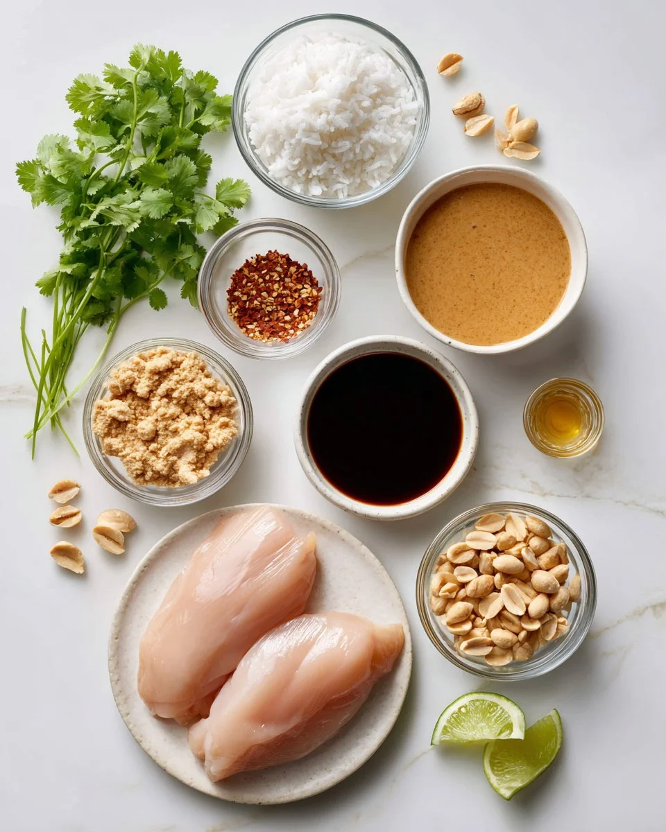 Unwiderstehlich Einfaches Crockpot Thai Erdnuss-Hühnchen