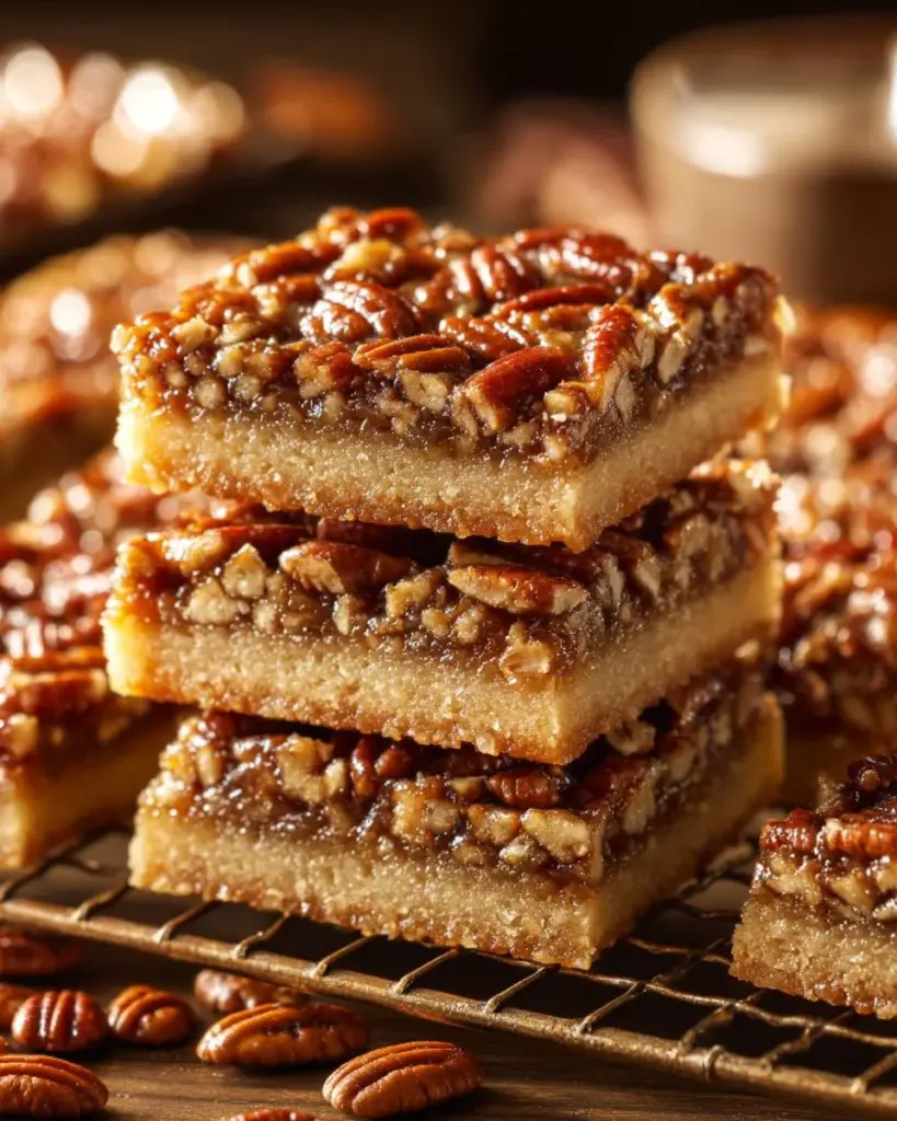 Leckere Pecan-Shortbread-Kekse auf einem Teller