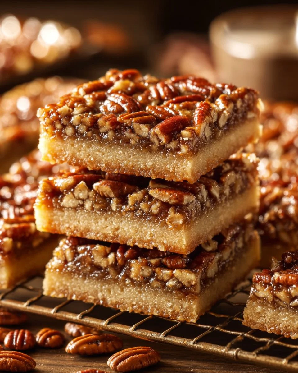 Leckere Pecan-Shortbread-Kekse auf einem Teller