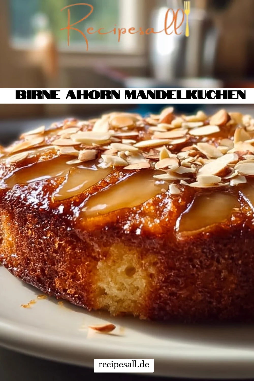Birne Ahorn Mandelkuchen