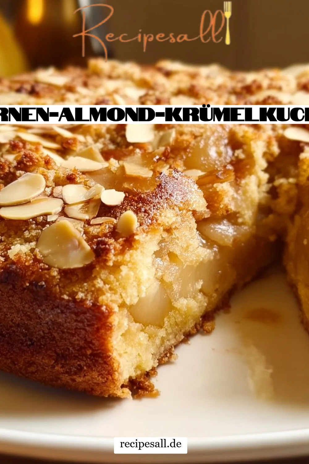 Birnen-Almond-Krümelkuchen