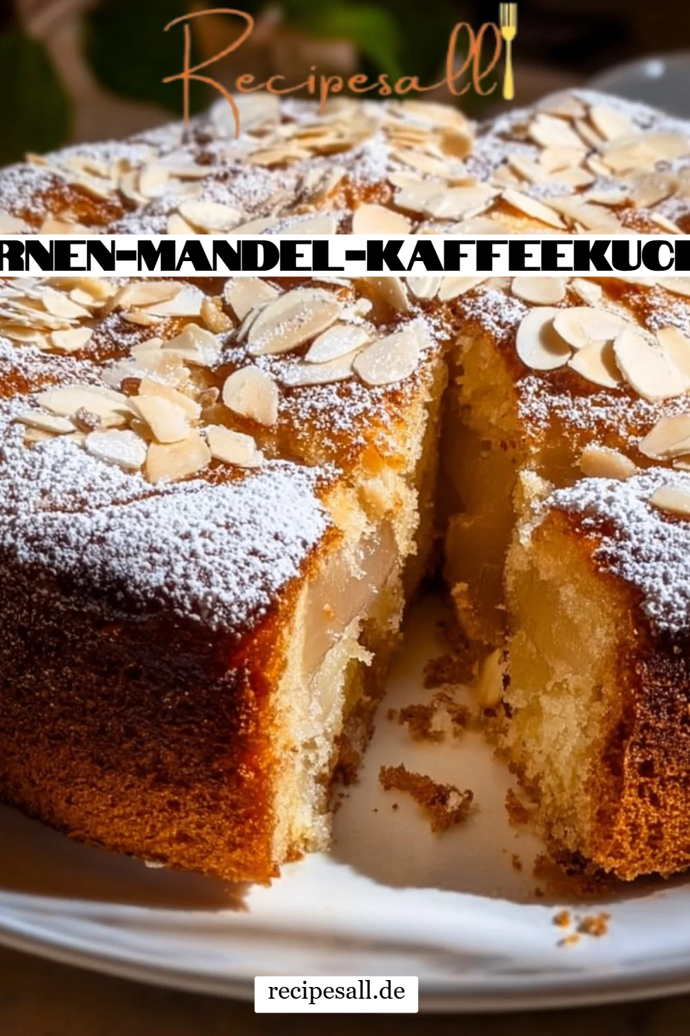 Birnen-Mandel-Kaffeekuchen