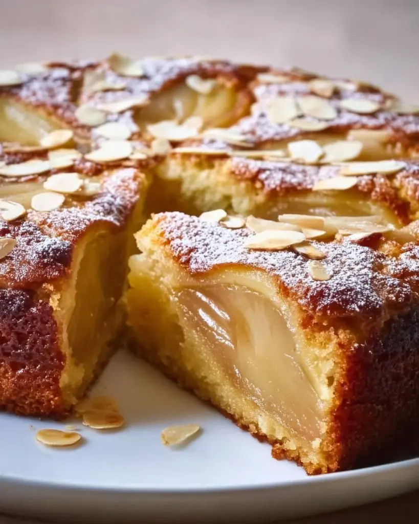 Birnen Zimt Mandelkuchen mit saftigen Birnen und Zimtgewürz