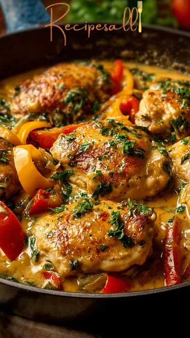 Cremiges toskanisches Hühnchen