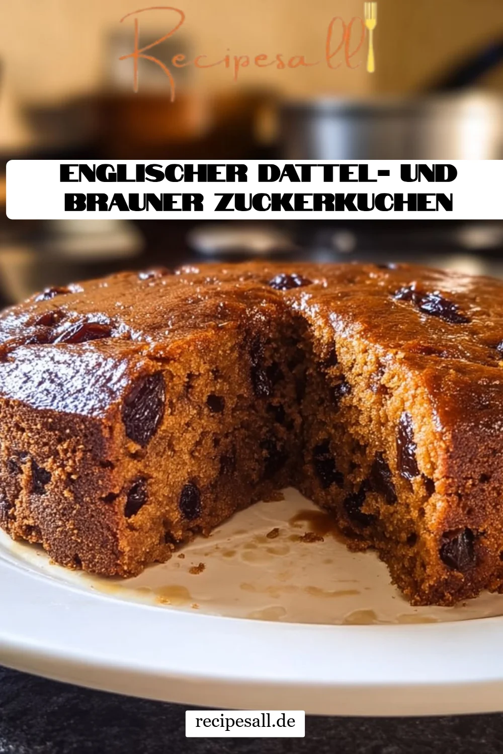 Englischer Dattel- und Brauner Zuckerkuchen