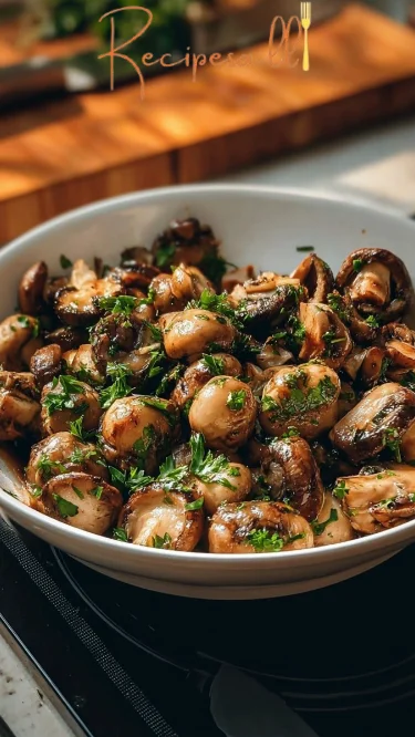 Irresistible Knoblauch Pilz Hähnchen Bissen