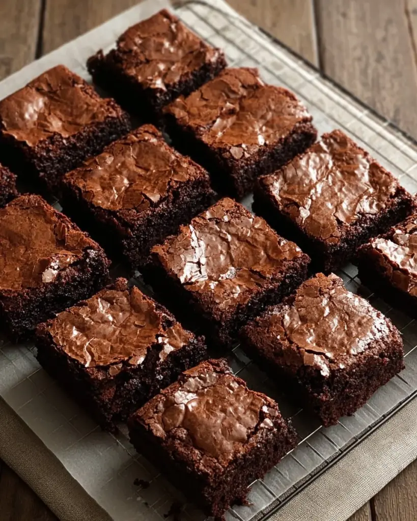 Unwiderstehlich chewy Schokoladen-Brownies frisch aus dem Ofen