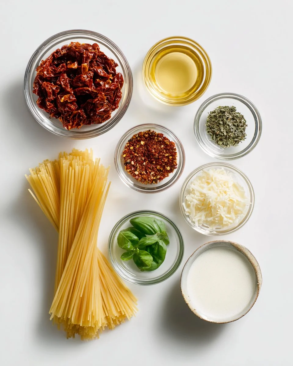 Unwiderstehliche getrocknete Tomaten Pasta