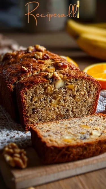 Unwiderstehliches Walnuss-Bananen-Orangen-Brot