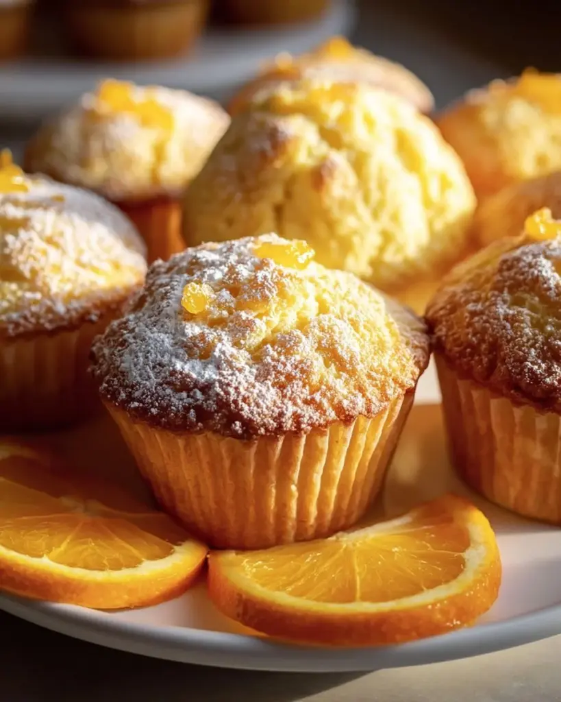 Zesty Orange Muffins mit frischen Orangen und leckerer Glasur