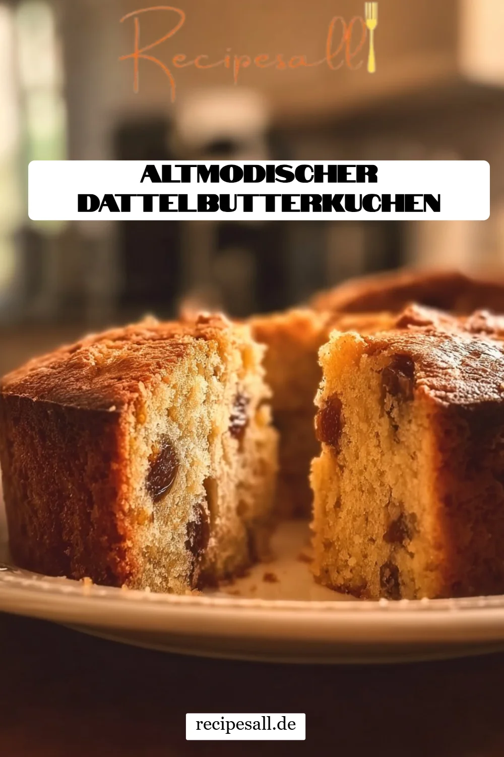 Altmodischer Dattelbutterkuchen