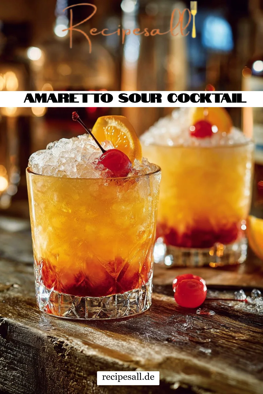 Amaretto Sour Cocktail