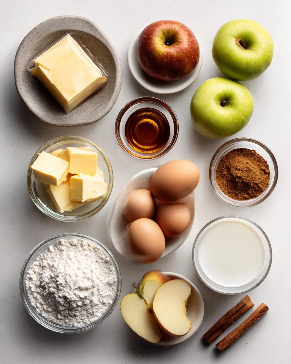Äpfel-Braunbutter-Upside-Down-Kuchen