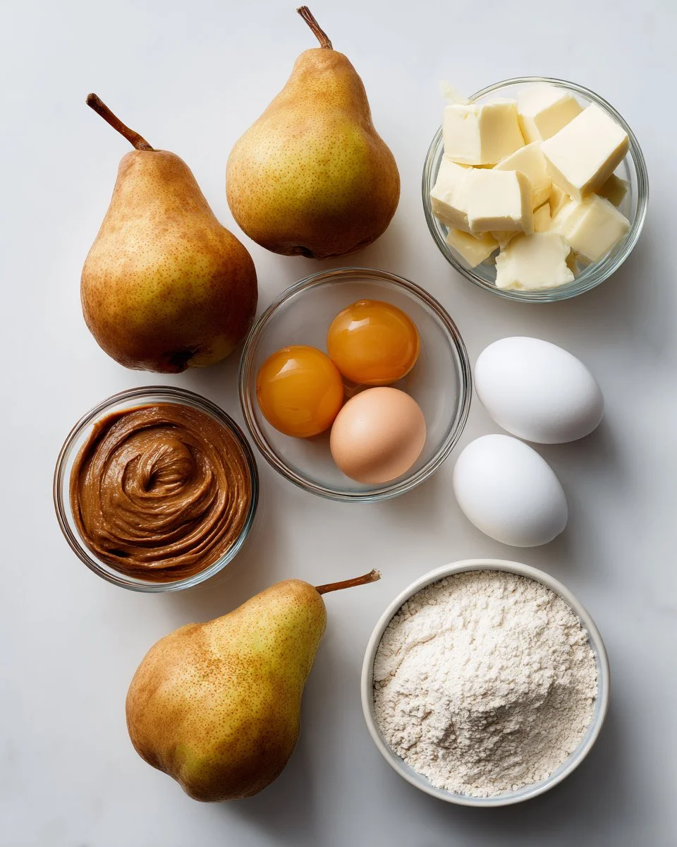 Birnen-Almondbutter-Kuchen