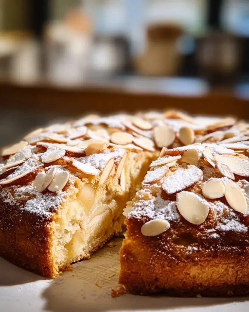 Birnen-Mandel-Joghurt-Kuchen, saftig und lecker, ideal für Kaffeeklatsch