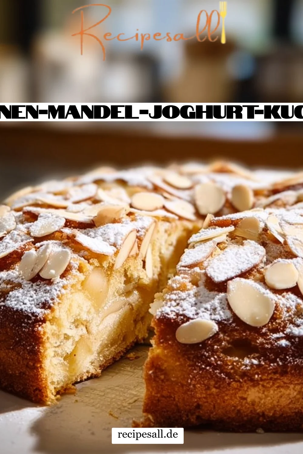 Birnen-Mandel-Joghurt-Kuchen