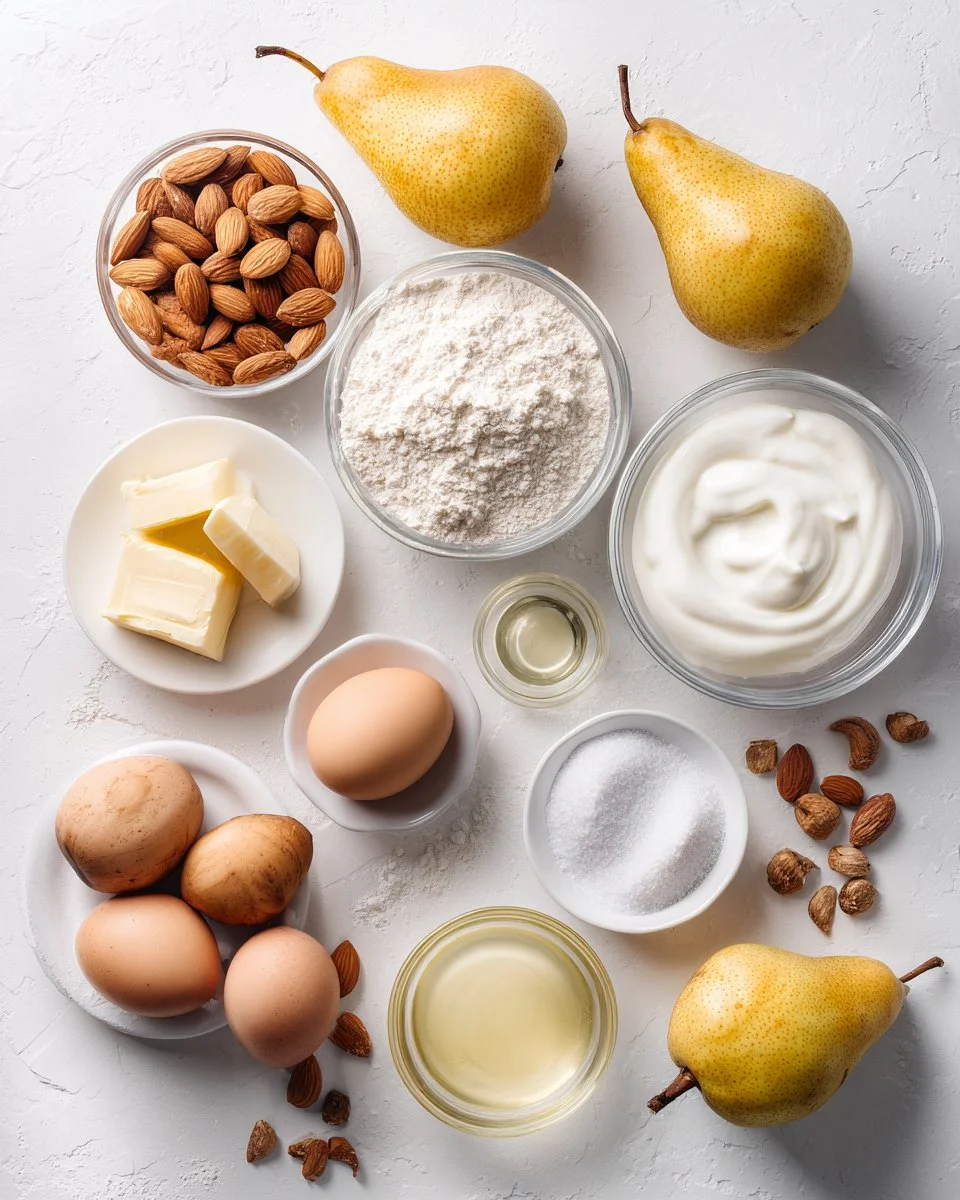 Birnen-Mandel-Joghurt-Kuchen