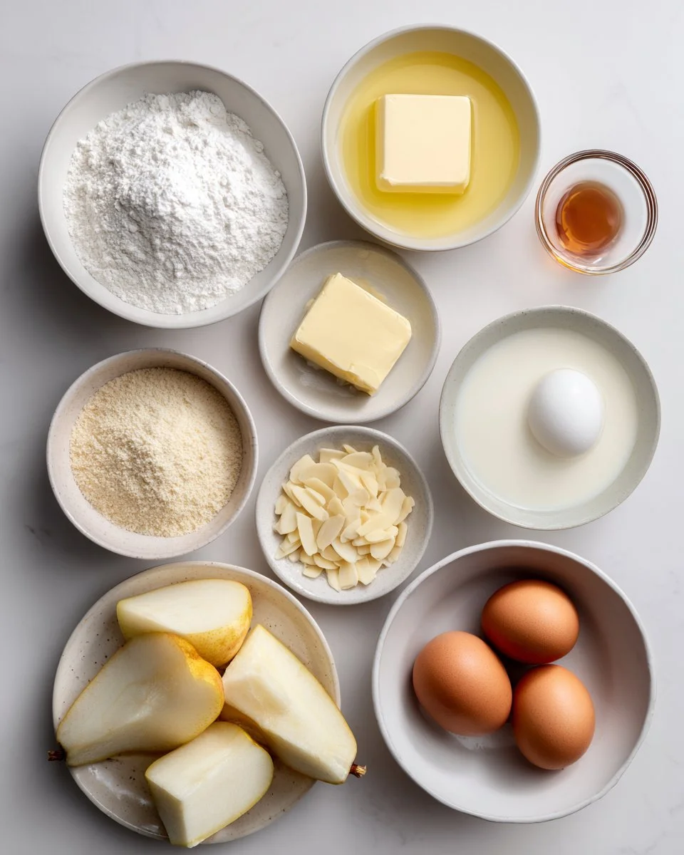 Brauner Butter-Birnen-Mandelkuchen: 7 Schritte zum Glück