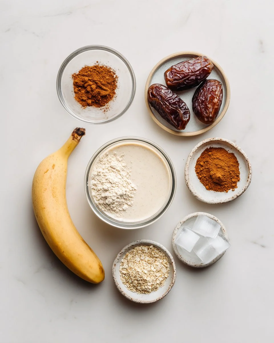 Cremiger Tahini-Daten- und Zimt-Smoothie