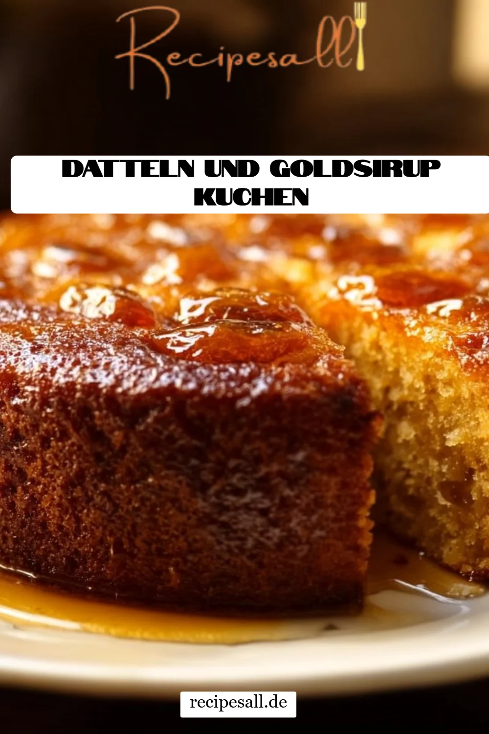 Datteln und Goldsirup Kuchen