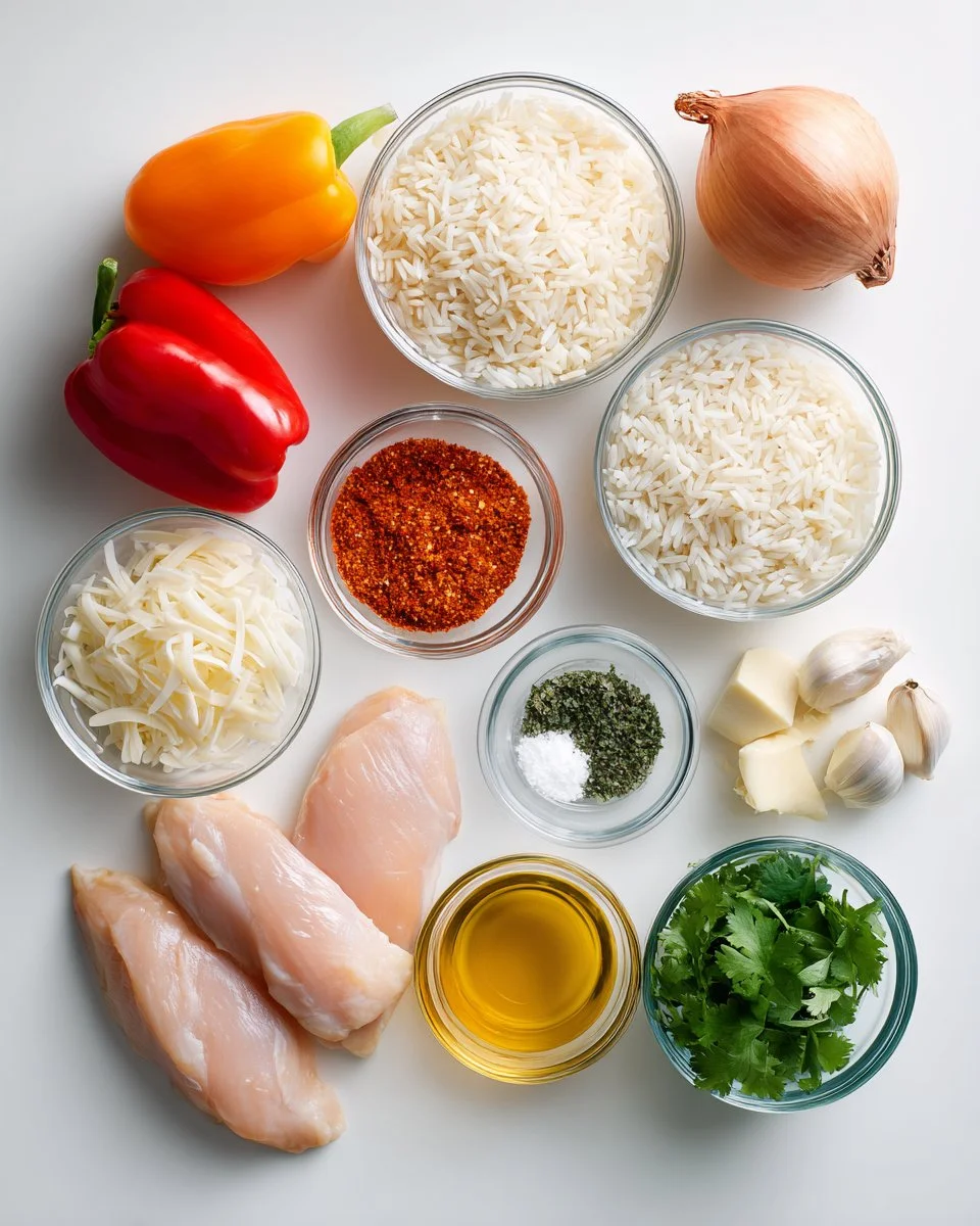 Einfache Hähnchen- und Reis-Taco-Pfanne