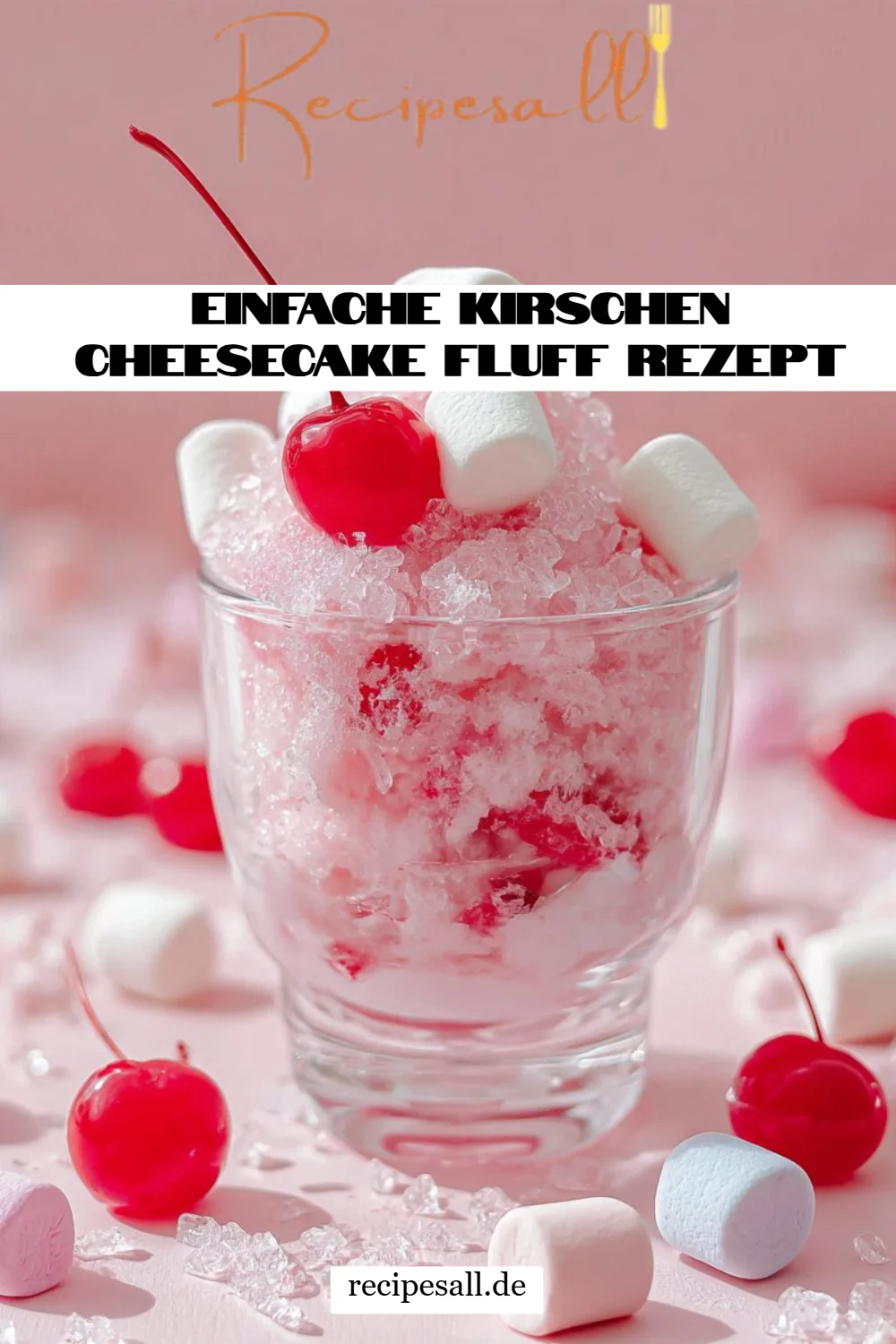 Einfache Kirschen Cheesecake Fluff Rezept