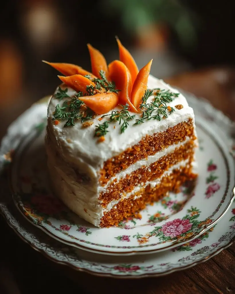 Dekadenter Karottenkuchen mit drei verschiedenen Milchsorten